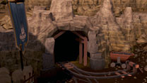 Screenshot von der verlassenen Mine von Burthorpe